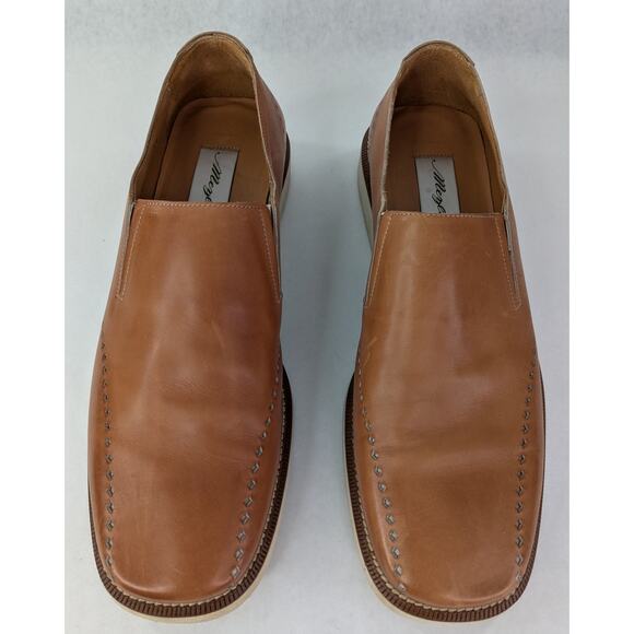 MEZLAN Rabat MENS Brown CALFSKIN LEATHER Slip On LOAFER Size 12 | 1130 - Picture 4 of 9